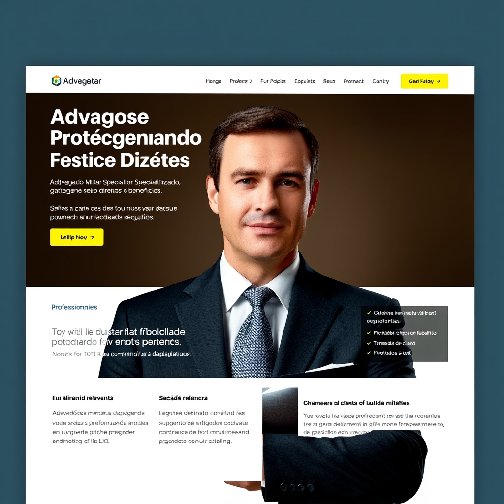 Landing Page para Advogado Militar: Estrutura Estratégica para Conversão de Alta Autoridade