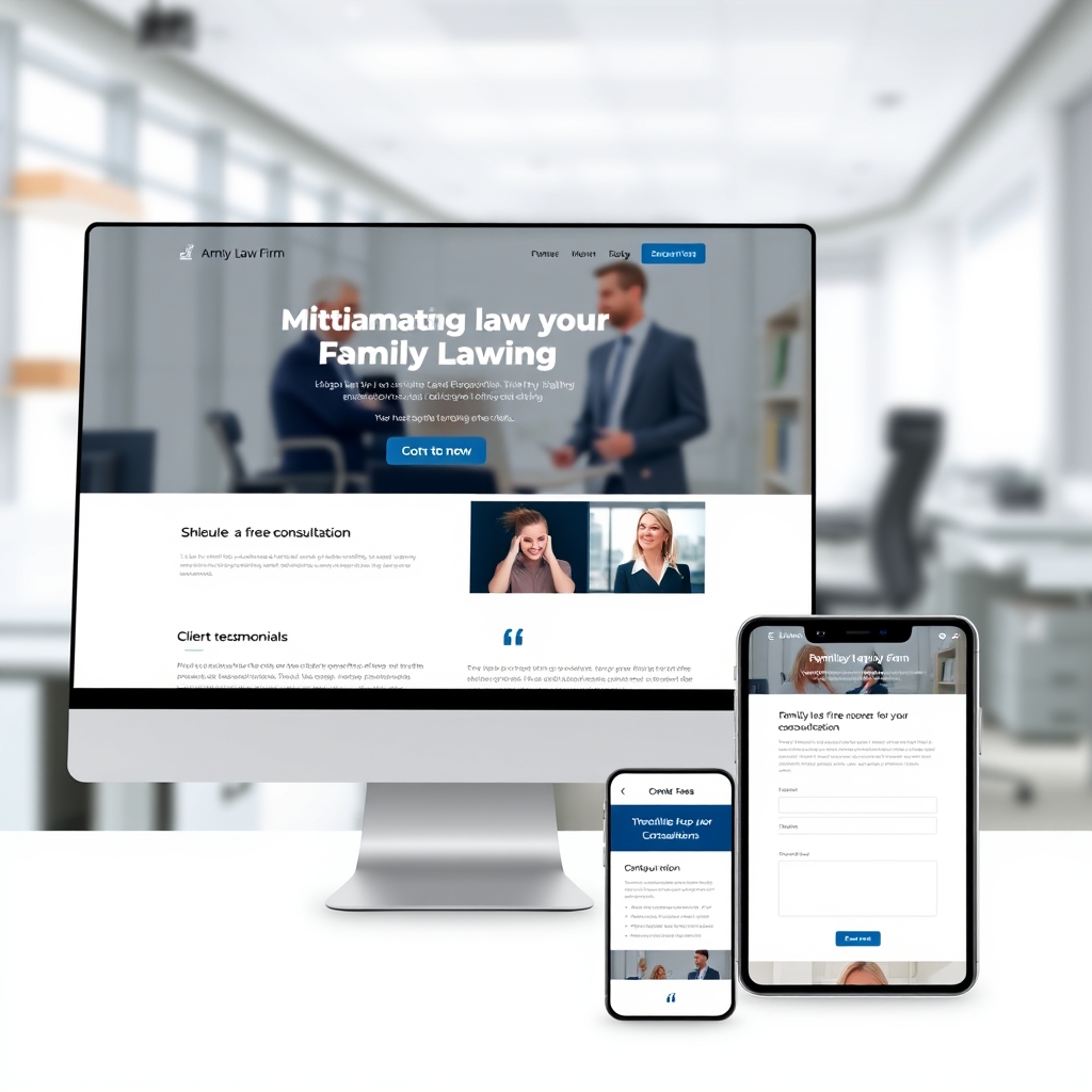 Landing Page para Escritório de Advocacia de Família: Estratégias para Conversão de Clientes