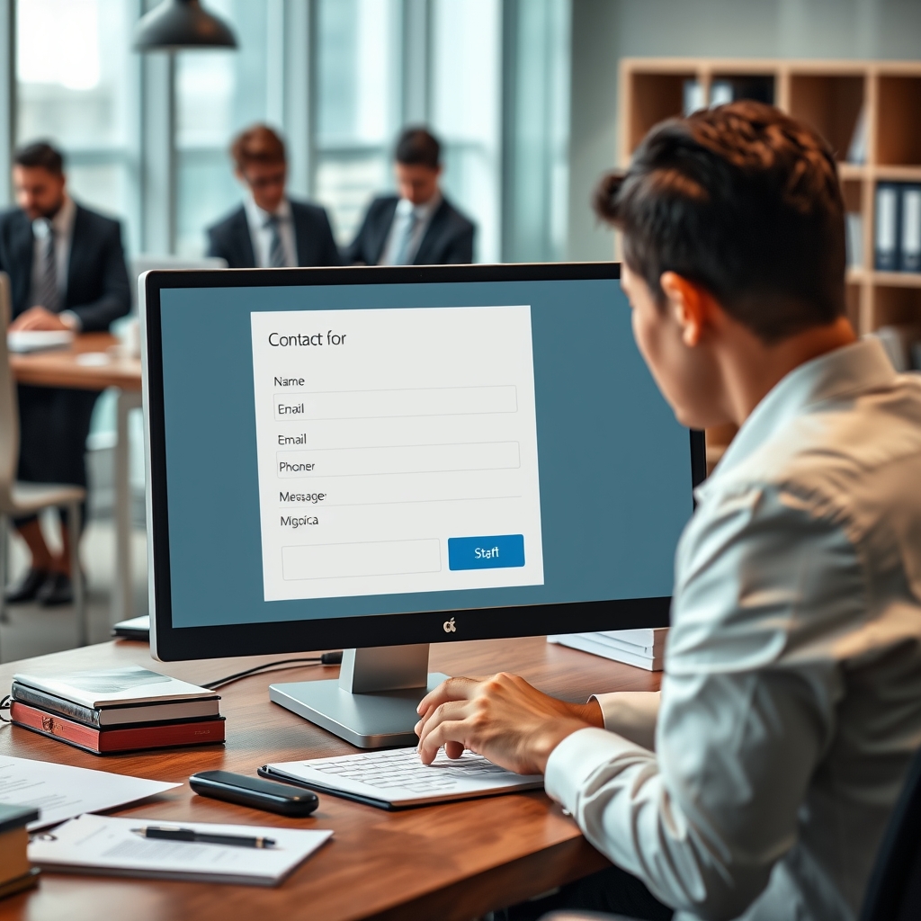 Curso de Formulário de Contato para Escritório de Advocacia