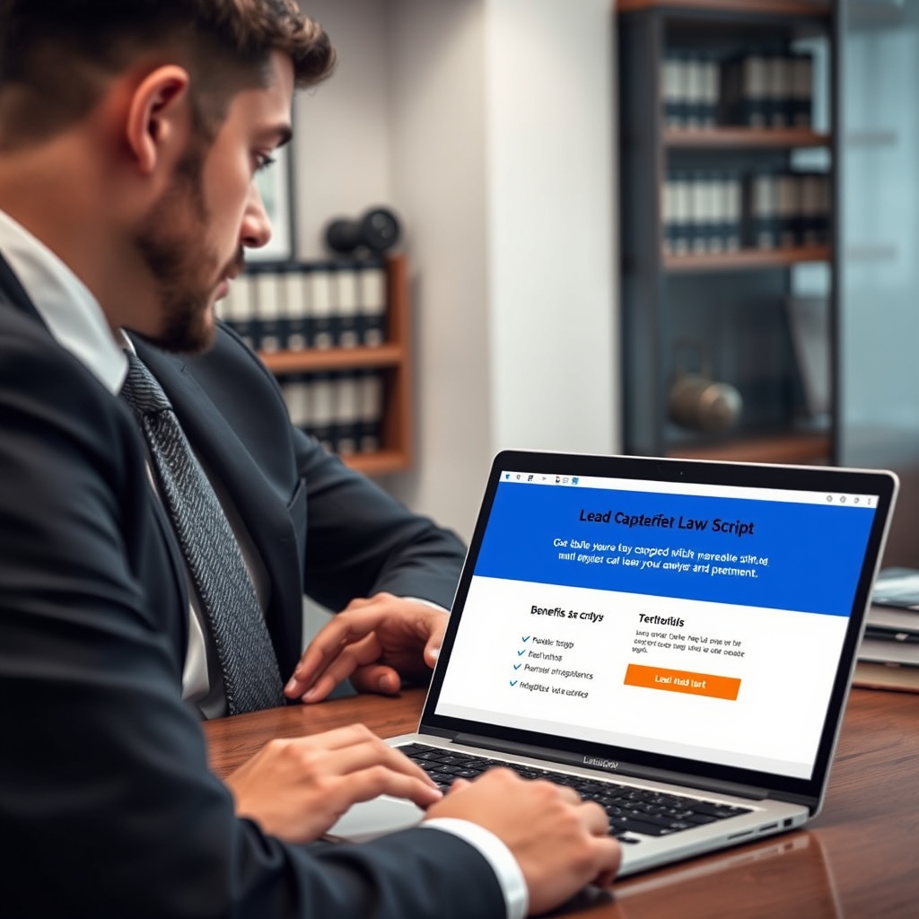 Estratégia de Script de Página de Captura para Advogados