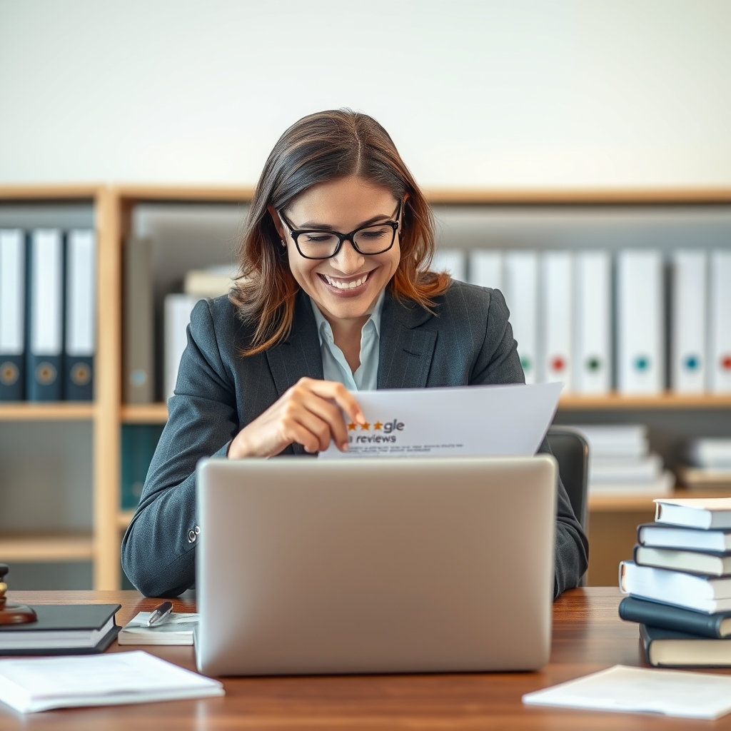 Exemplos de avaliações no Google para advogados