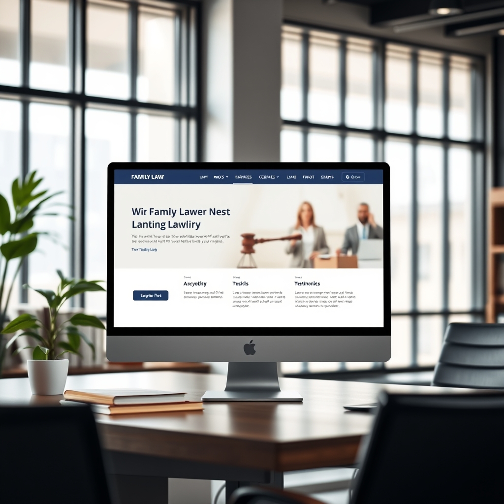 Landing page estratégica para escritório de advocacia de família