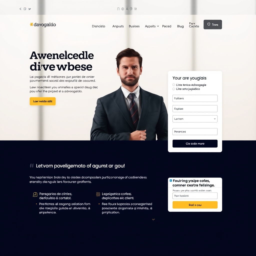 Landing page para advogados