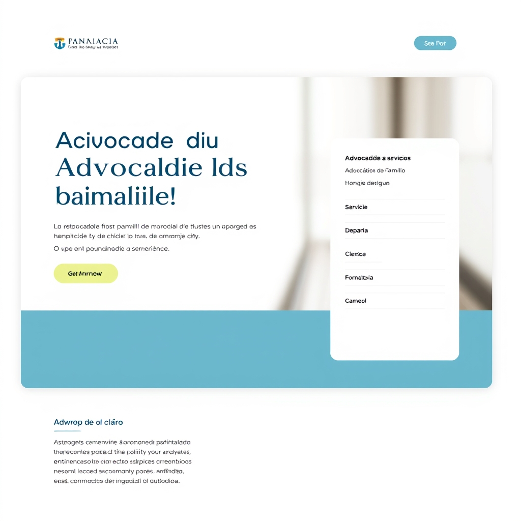 Landing page para escritório de advocacia de família