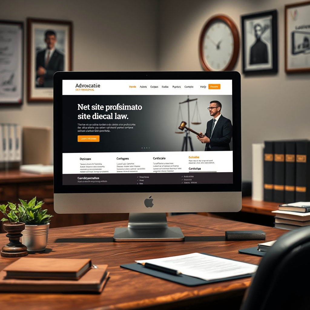 Template de site para advogados