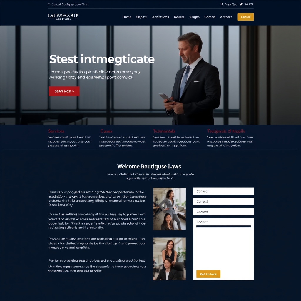 Criação de site jurídico para escritório boutique de advocacia