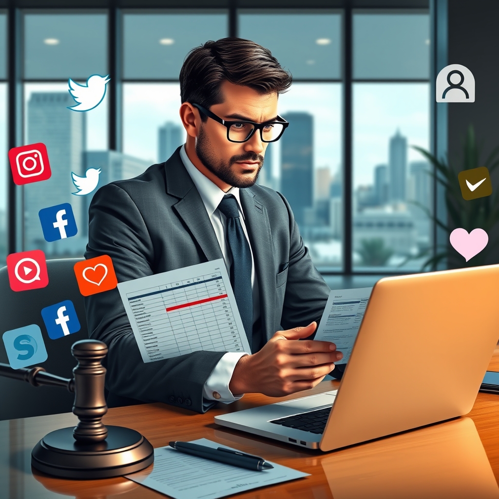 Planilha de Gestão de Redes Sociais para Advogados