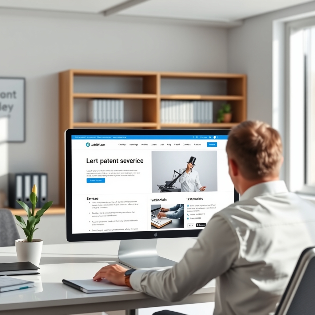 Landing Page para Advogado de Propriedade Intelectual